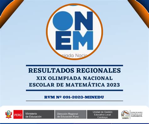 Resultados Regionales De La Xix Olimpiada Naciona L Escolar De