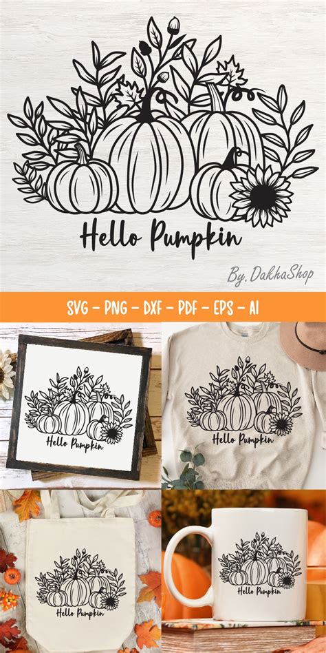 Hello Pumpkin Svg, Fall Shirt Svg, Fall Pumpkin Svg Bundle.