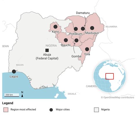 Map Boko Haram In Northeastern Nigeria Global Challenges