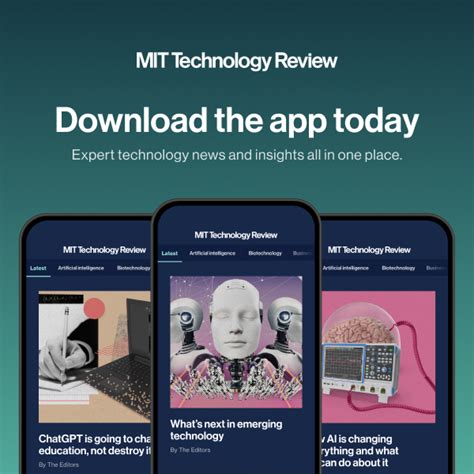 Mit Technology Review App Be At The Forefront Of Emerging Technology