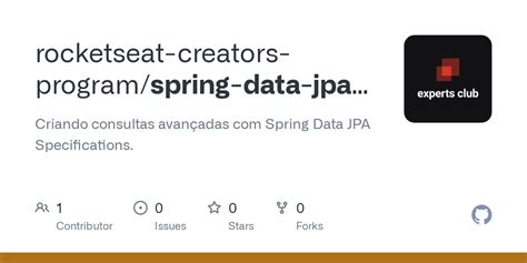 Github Rocketseat Creators Programspring Data Jpa Specification 2021