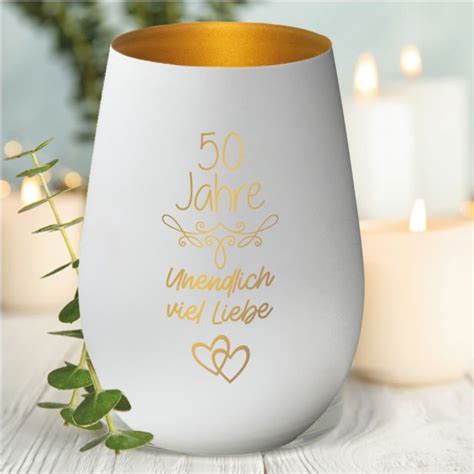 Windlicht Goldene Hochzeit Besondere Geschenkideen