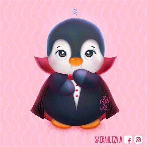 Pinguis Kawaii Versión Dracula Cute On Behance