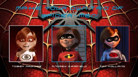 Spider Man Trio Elastigirl Suits Edition By Myjosephpatty2002 On