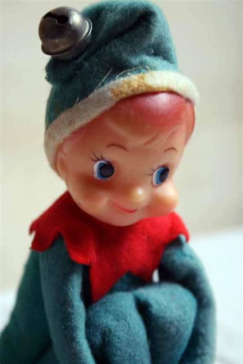 Vintage Christmas Elf Sits On A Shelf By Whatsinstorevintage