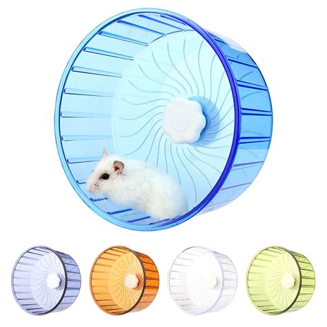 Yirtree Silent Hamster Wheel Double Bearing Axis Rounded Edge Quiet ...