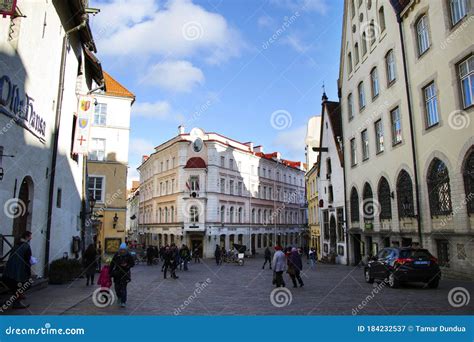 TALLINN, ESTONIA ,Building in the Old Town, Famous Landmarks Editorial Photography - Image of ...