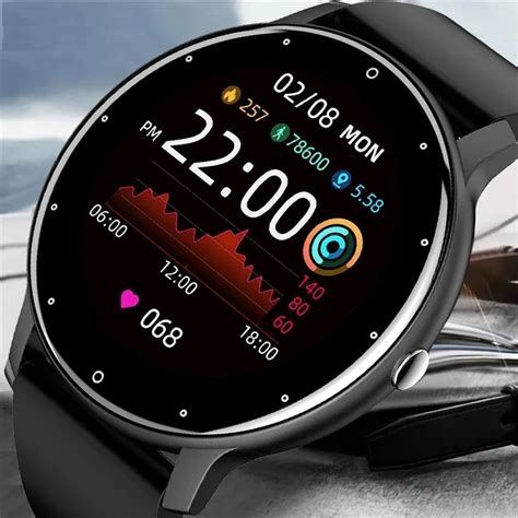 Lige 2021 Zl02d Smart Watch Men Women Full Touch Screen Sport Fitness