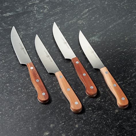 Wusthof ® Plum Wood Steak Knives Set Of 4 Crate And Barrel