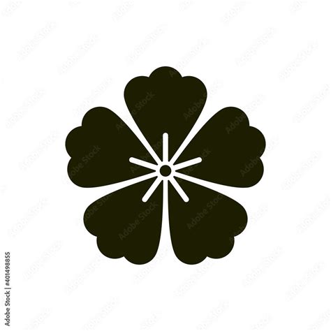 Sakura symbol or Japanese style flower design Sign Stock Vector | Adobe ...