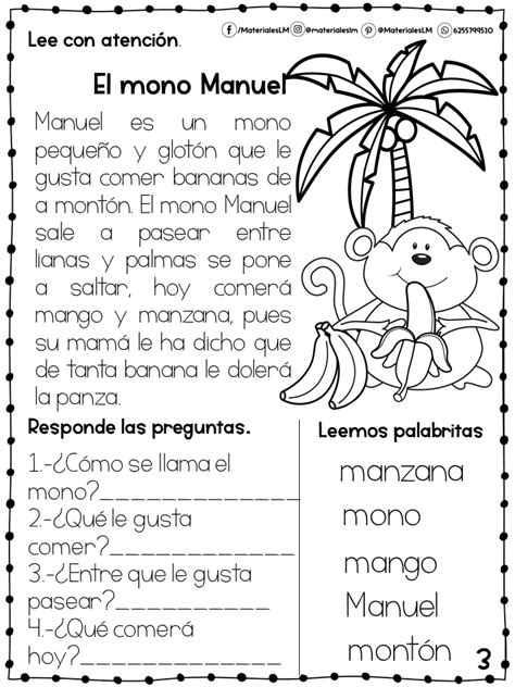 Pequeñas Lecturitas Para Peques De Primer Grado Estrategias De Comprensión De Lectura