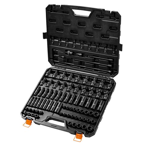 Vevor Drive Impact Socket Set Sae And Metric Mm