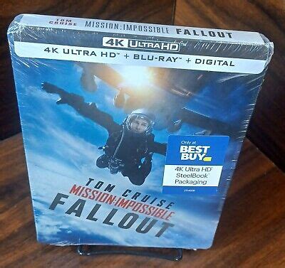 Mission Impossible Fallout Steelbook 4K Blu Ray Digital NEW Free Box