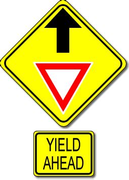 Como Signs Yield Ahead Symbol W Accessories