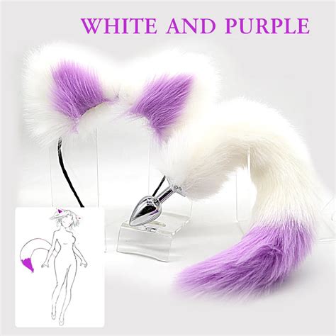 Plug Anal Cat Tail Butt Plug Tail Cute Soft Cat Ears Headband Anal Plug Sex Toys For Women
