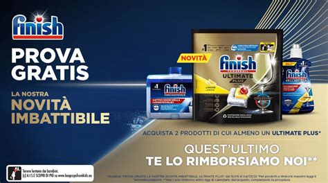 Ricevi Il Rimborso Di Finish Ultimate Plus Acquistando Due Prodotti