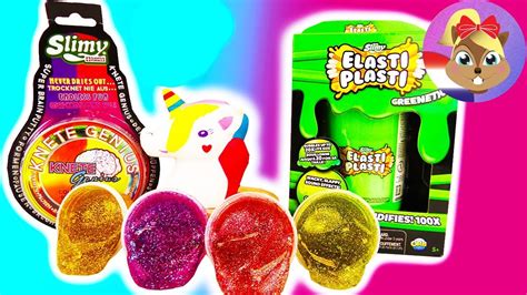 NIEUW Glitter Slijm Elasti Pasti Slime Eenhoorn Squishy Genie Klei