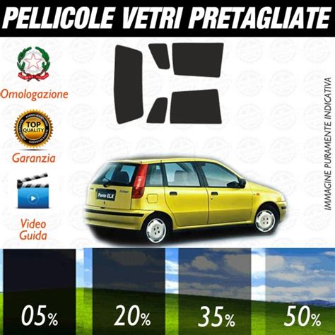 Acquista Fiat Punto P Pellicole Oscuramento Vetri Auto Pre Tagliate