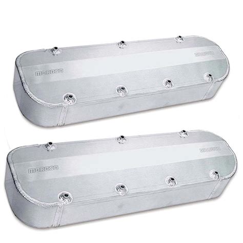 Moroso Fabricated Aluminum Valve Covers Chev Bb Tall W O Breather