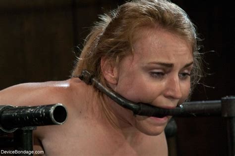 Gagged Blonde Is Bound To Bdsm Equipment Wh Xxx Dessert Picture