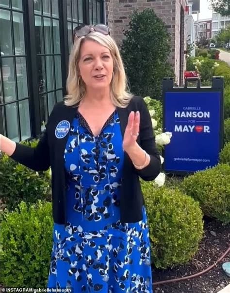 Maga Candidate For Tennessee Mayoral Race Gabrielle Hanson Admits She