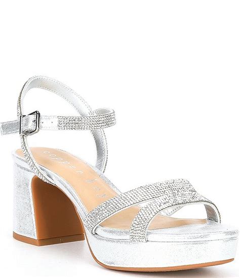 Copper Key Celebrate Rhinestone Platform Dress Sandals Dillards