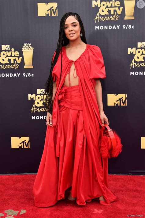 A Atriz Tessa Thompson No 2018 MTV Movie And TV Awards Realizado No