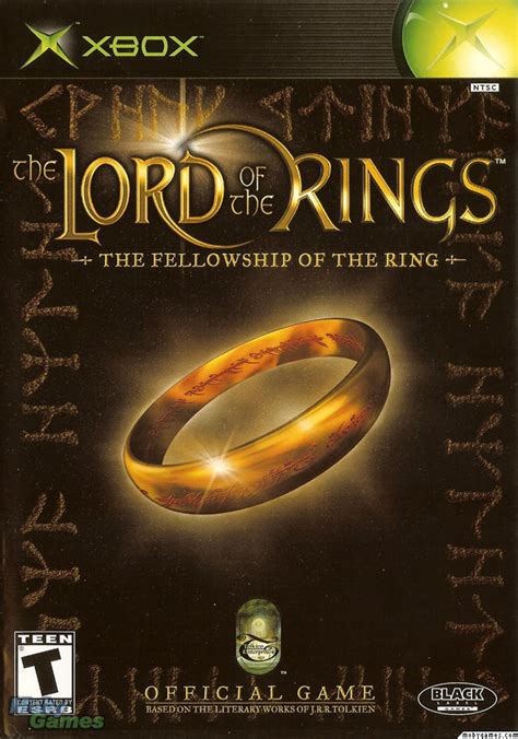 LOTR: Fellowship of the Ring - Xbox game cover (Front) - Lord of the ...