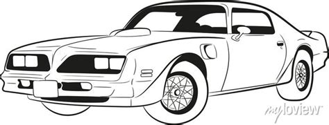 Cartoon Muscle Car Cartoon Carfast Cardraw Carsketchoutline