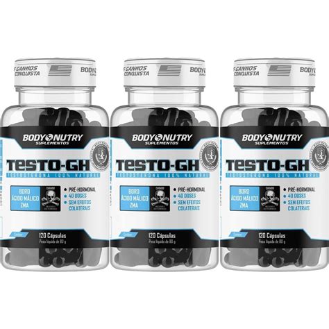 Kit X Testo Gh C Psulas Body Nutry Otimanutri