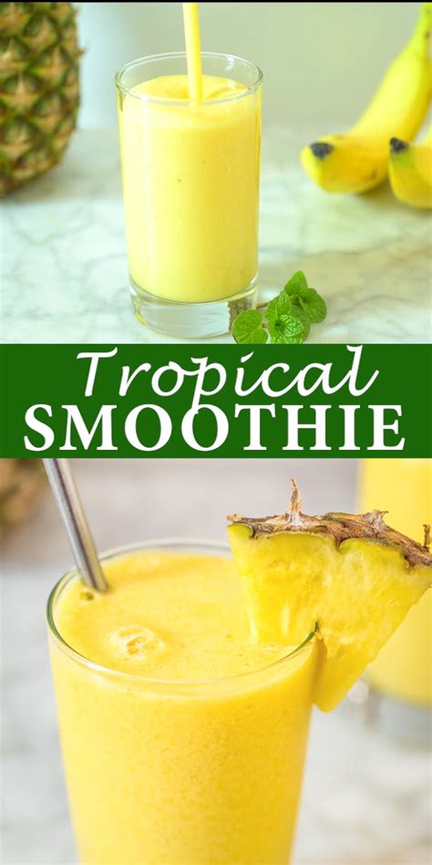 This Tropical Smoothie Is Easy To Make And It Tastes Incredible