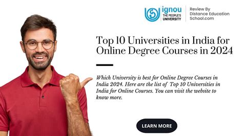 Top 10 Universities In India For Online Degree Courses In 2024 By