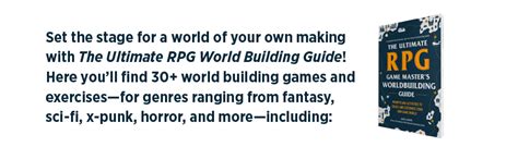 The Ultimate Rpg Game Masters Worldbuilding Guide Prompts And