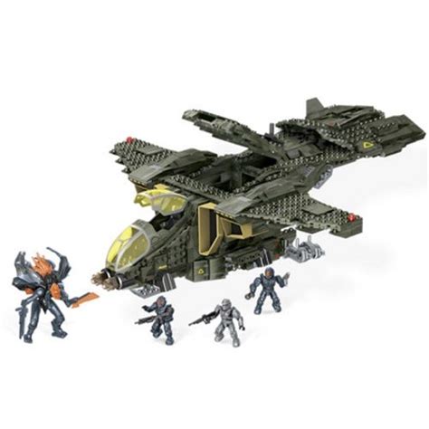 Halo Mega Bloks UNSC Pelican Gunship Lights Sounds Halo Mega