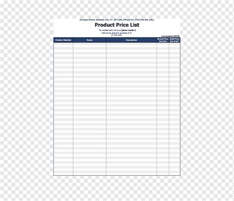 Paper Line Angle Notebook Font Price List Angle Text Rectangle Png