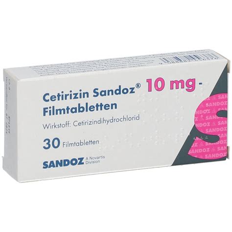 Cetirizin Sandoz 10 Mg 30 St Shop Apotheke