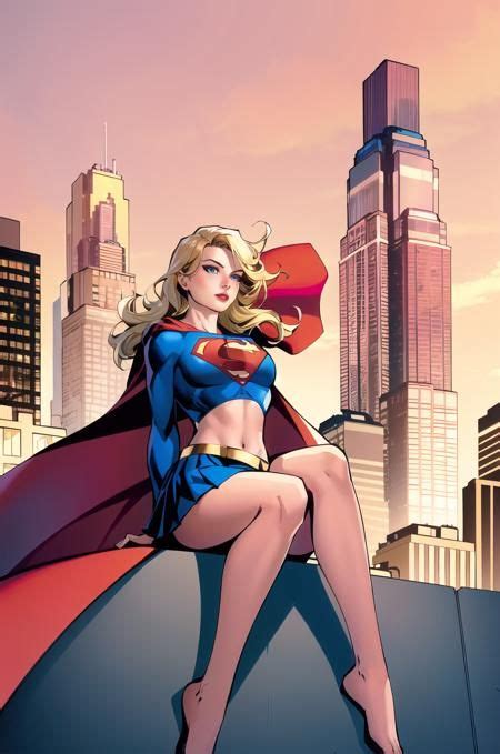 Jim Lee DC Comics Marvel Style LoRA Supergirl Comic Curvy Women