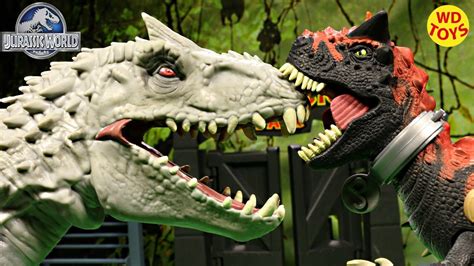 New Jurassic Park Demon Carnotaurus Dinosaur Vs Indominus Rex Jurassic