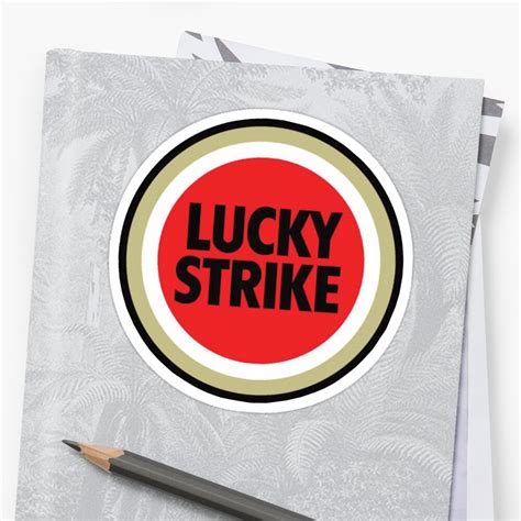 "Lucky Strike Logo" Stickers by genscott3779 | Redbubble