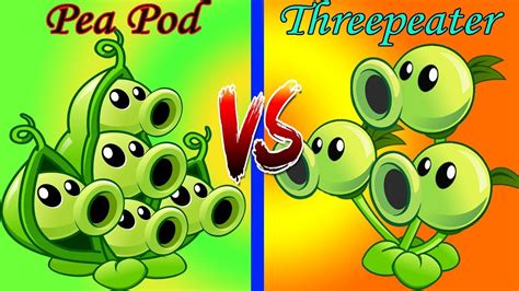 Plants Vs Zombies 2 Threepeater Vs Pea Pod Gameplay Youtube