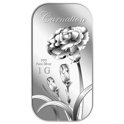 G Carnation Silver Bar Buy Gold Silver In Singapore Buy Silver