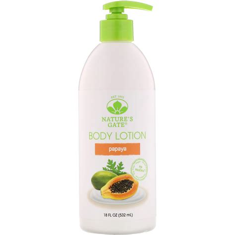 Natures Gate Body Lotion Papaya 18 Fl Oz 532 Ml Iherb