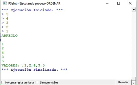 Pseudoc Digo Error En Ordenamiento De Datos Pseudocodigo Pseint