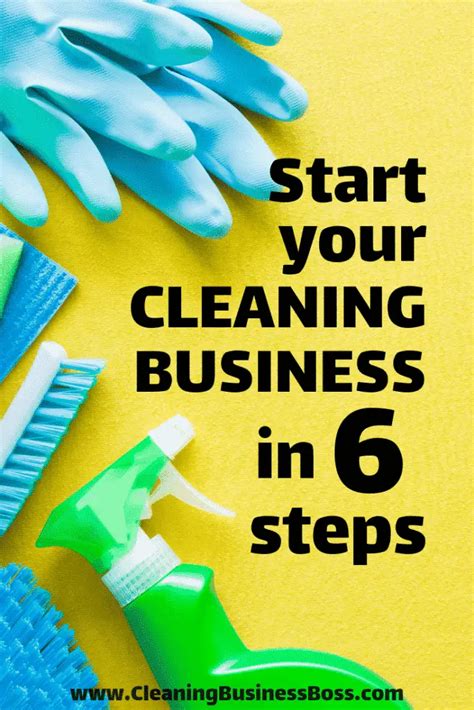 How To Start A Cleaning Business 6 Step Guide Cleaning Business Boss