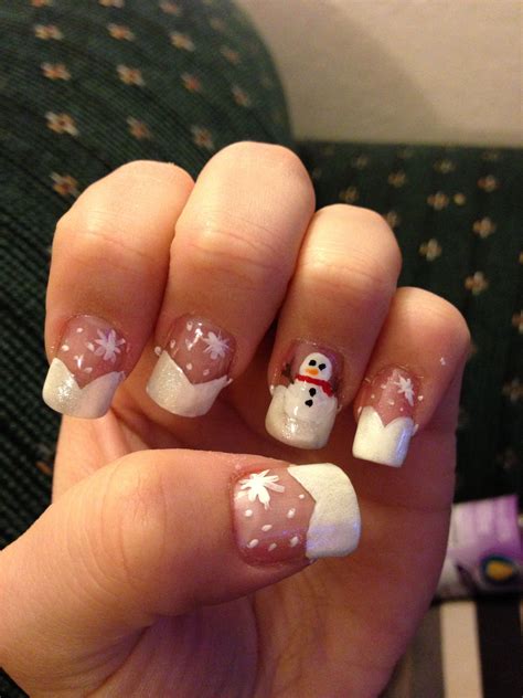 Snowman Nails Winter Nails Nail Art