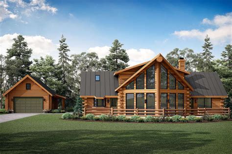 Log House Plans | Modern Cabins, Rustic Log Home Floor Plans