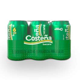 Cerveza Costeña Bacana Lata x 330ml x 6 Unidades La Vaquita