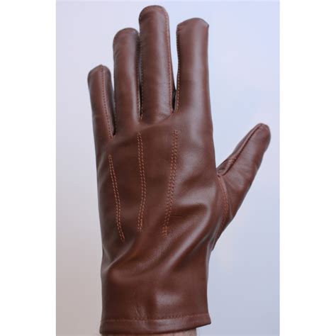 Gants En Cuir D Hiver Pour Hommes De Couleur Marron Ganterie Laura