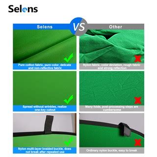 Selens Chromakey Disc Backdrop Collapsible Chroma Green Blue Screen