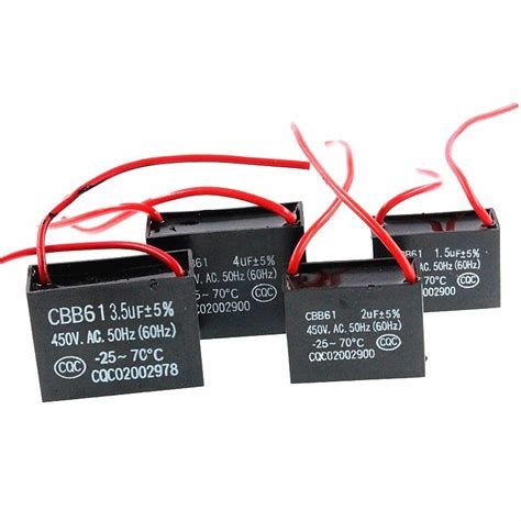 Cbb61 Capacitor Bm 2uf 450vac P2 Kipas Kapasitor For All Brand